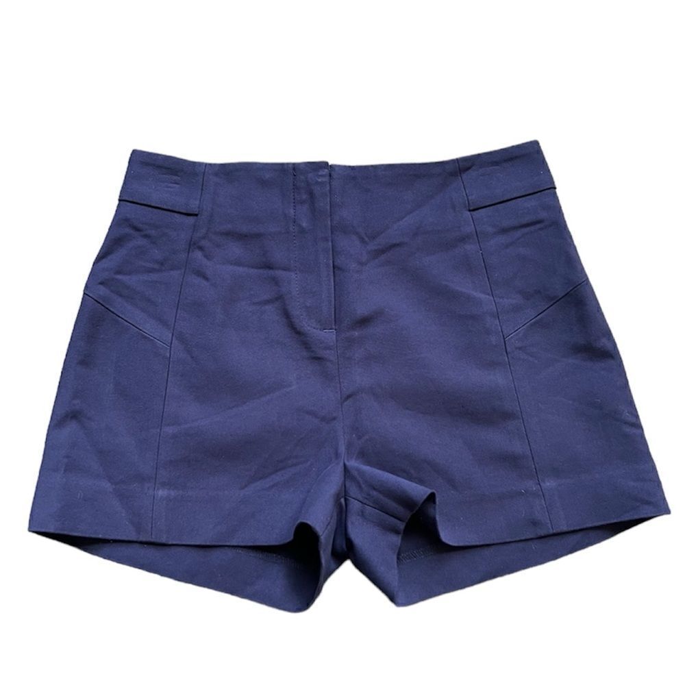 Reserved Made in Europe Navy Blue High Rise Shorts US Size 6